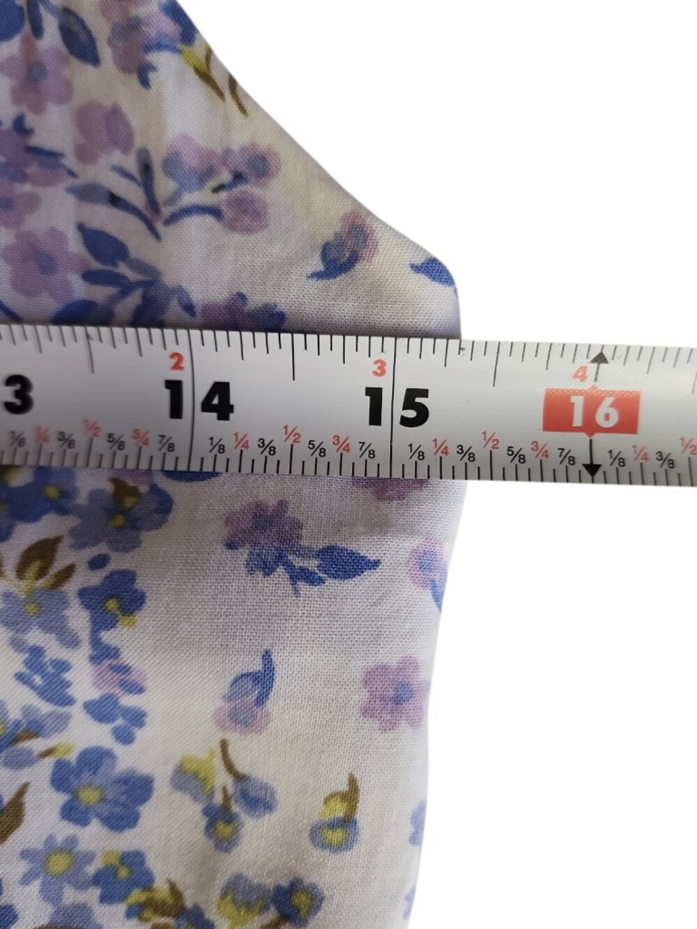 cottagecore patchwork floral maxi dress art class target lavender ruffle xl - Picture 7 of 9